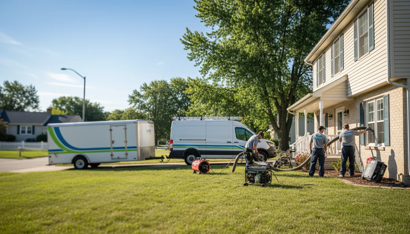 Flooded Basement Restoration And Cleanup With Repair in Cutler, IL near me